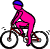 man riding a bicycle