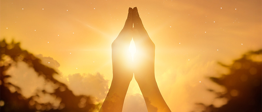 Hands in prayer