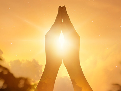 Hands in prayer