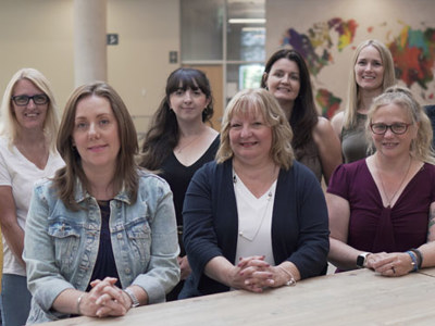 Group photo of the student services team