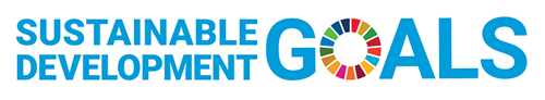 Logo Sustainable Development Goals with multicoloured 'O'