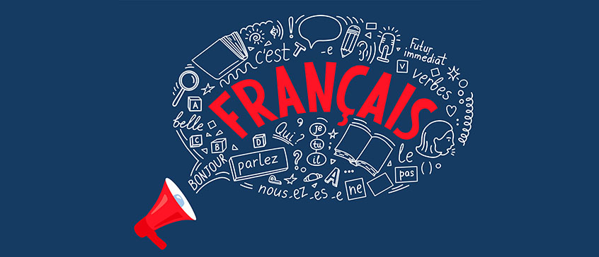 Merci, "thank you" in French
