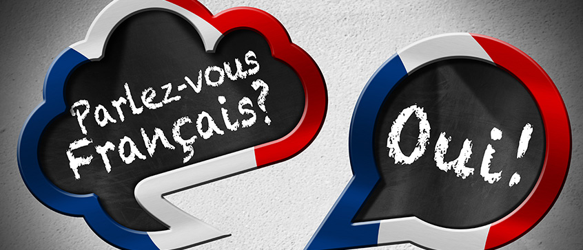 Merci, "thank you" in French