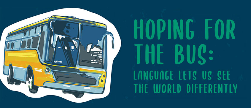 Illustration of a bus along with the title of the article.
