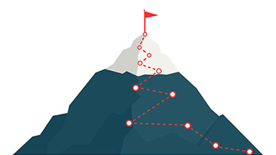 Illustration of a mountain.