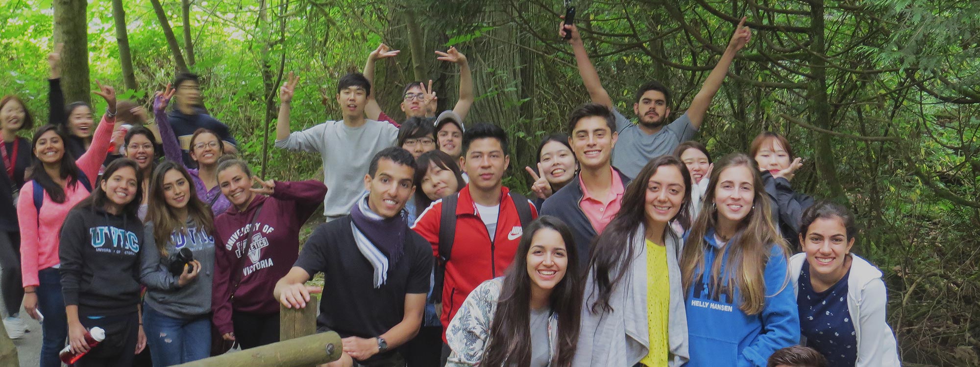 Student group at Goldstream Park