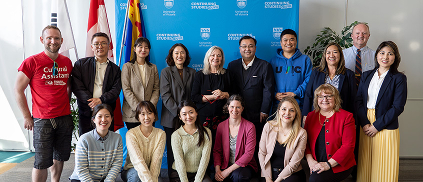 Representatives from Korea’s EduGlobe agency and several partner institutions alongside ELC administrators 