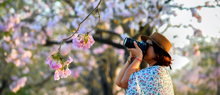 Photographer with camera