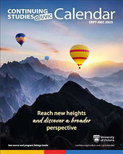 Thumbnail of the Continuing Studies course calendar.