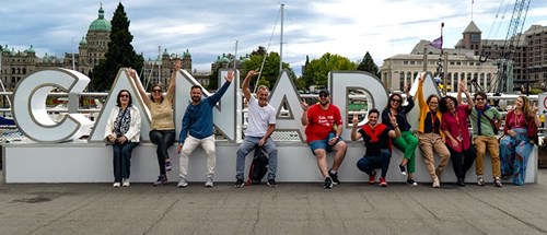 A group of teachers on a tour of Victoria's Chinatown