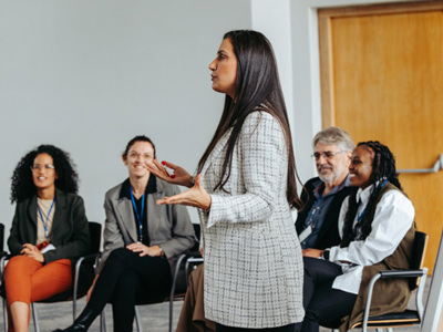 Virtual team meeting, conference room
