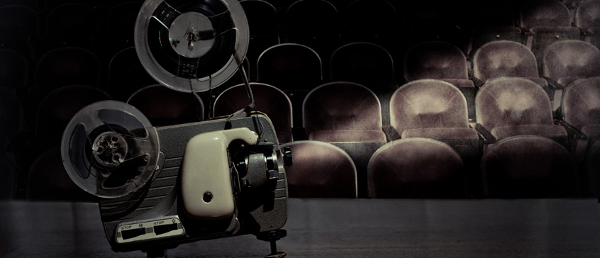 Illustration of a movie projector
