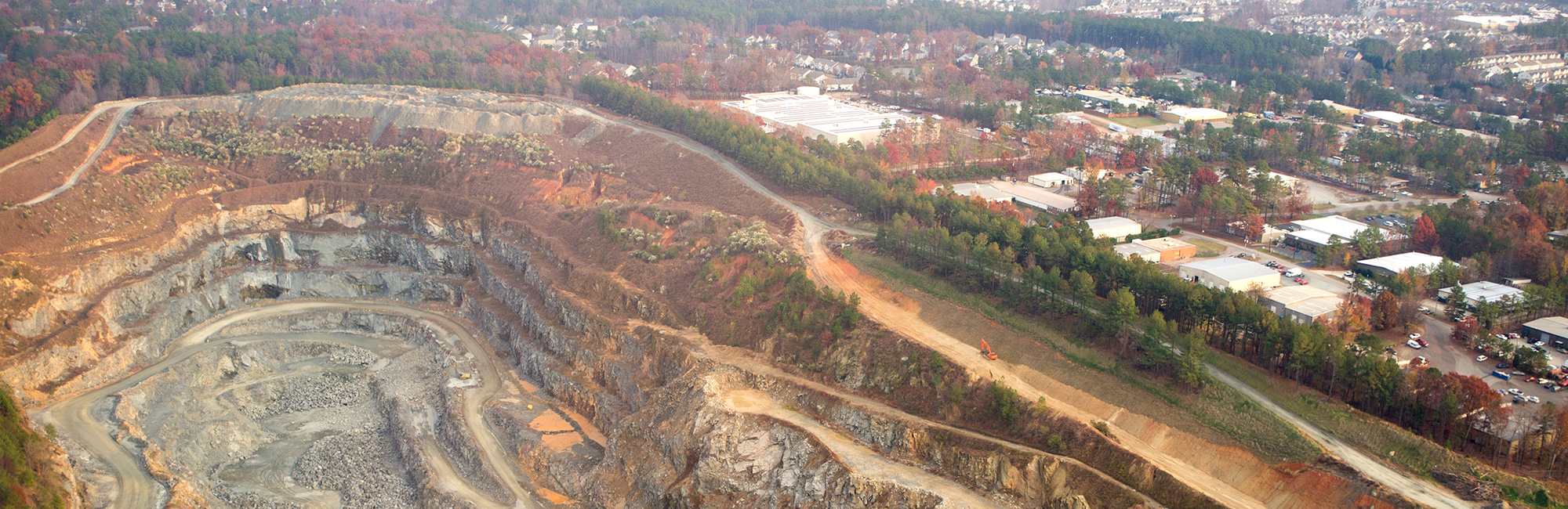  Open pit mine near Raleigh, North Carolina