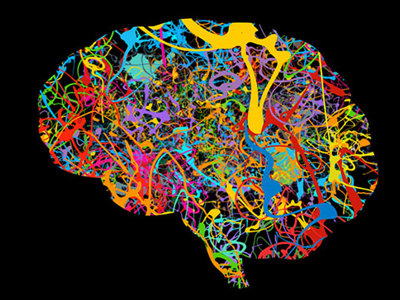 Abstract fractal art background illustration space geometry. Background consists fractal multicolour textures of green, yellow, blue and red.