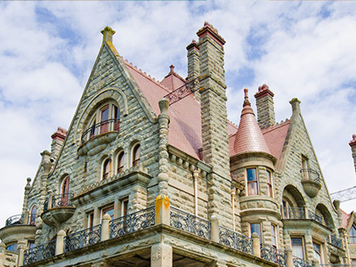 Photo of castle in Rockland neighbourhood. 