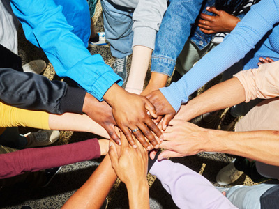 Hands all together