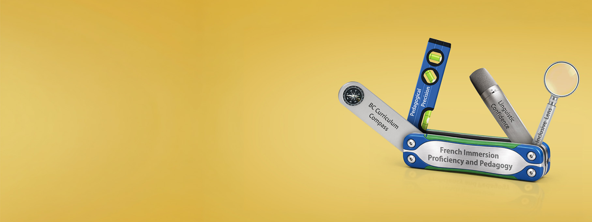 Multitool with everything you need for teaching French Immersion.
