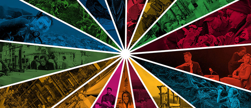 Colour composite of sustainable goals