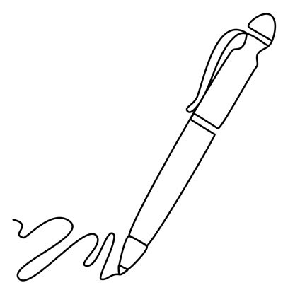Illustration of a pen.