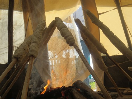 Bannock on a stick