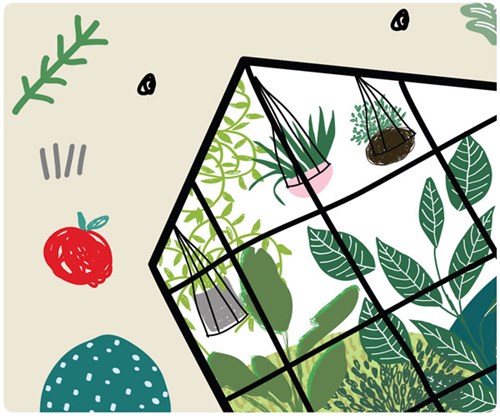 Illustration of a greenhouse