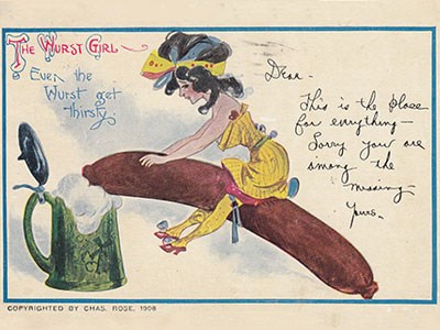 Illustration of the Wurst Girl